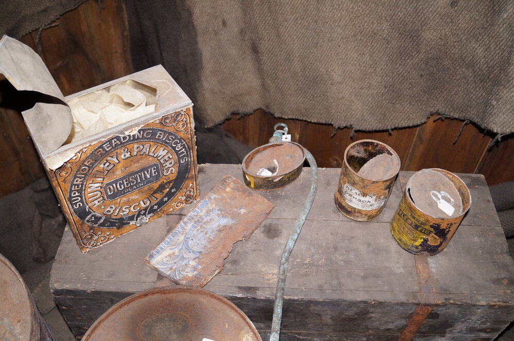 2013-14 Location image, artefacts in the Physical Laboratory, Scott's 'Discovery' hut, Hut Point (005)