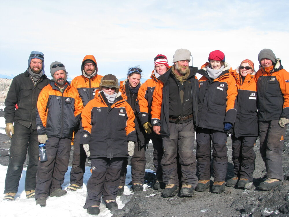 2009-10 Antarctic Heritage Trust summer and winter conservation teams at Cape Royds