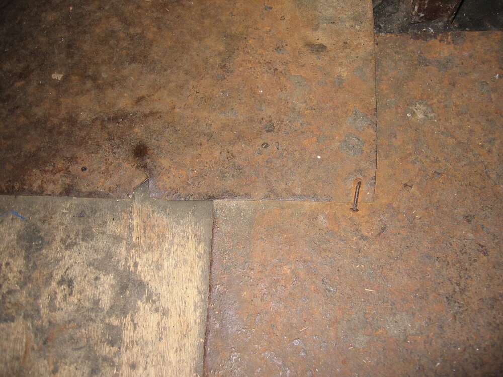 2005-06 Metal floor panels surrounding Mrs Sam Stove, Cape Royds (003)