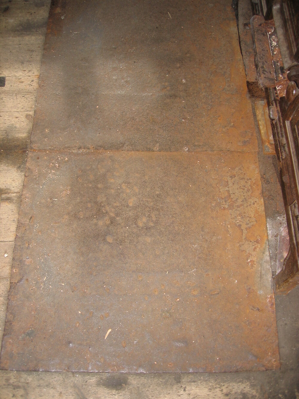 2005-06 Metal floor panels surrounding Mrs Sam Stove, Cape Royds