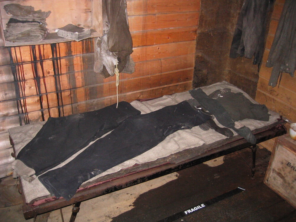 2006 Fragile area inside Shackleton's 'Nimrod' hut, Cape Royds