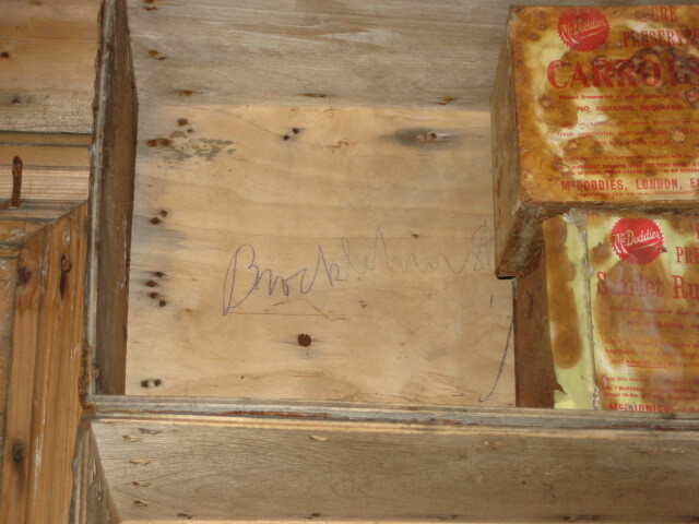 2006 Signature inside Shackleton's 'Nimrod' hut, Cape Royds (001)