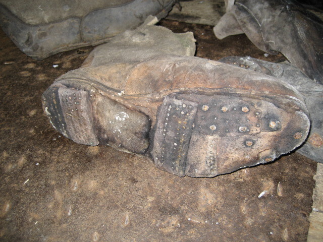 2006 Boots inside Shackleton's 'Nimrod' hut, Cape Royds (004)