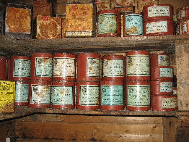 2006 Stacked provisions inside Shackelton's 'Nimrod' hut, Cape Royds