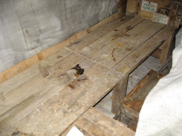 2006 Structure of Bunk inside Shackleton's 'Nimrod' hut, Cape Royds