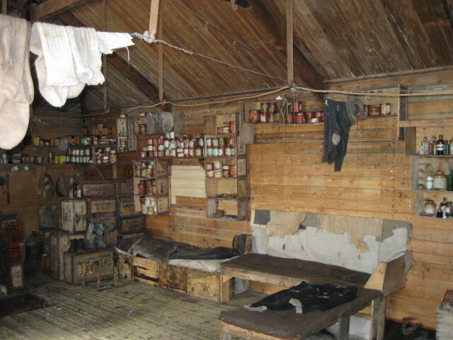2006 Shackleton's 'Nimrod' hut interior, Cape Royds (003)