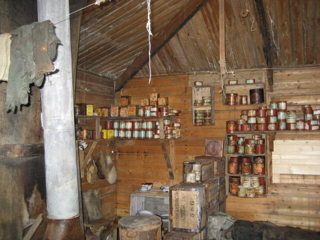2006 Shackleton's 'Nimrod' hut interior, Cape Royds (006)