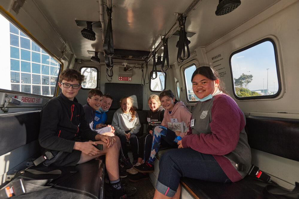 2022 Young Inspiring Explorers H&auml;gglunds&nbsp;ride at the International Antarctic Centre (005)