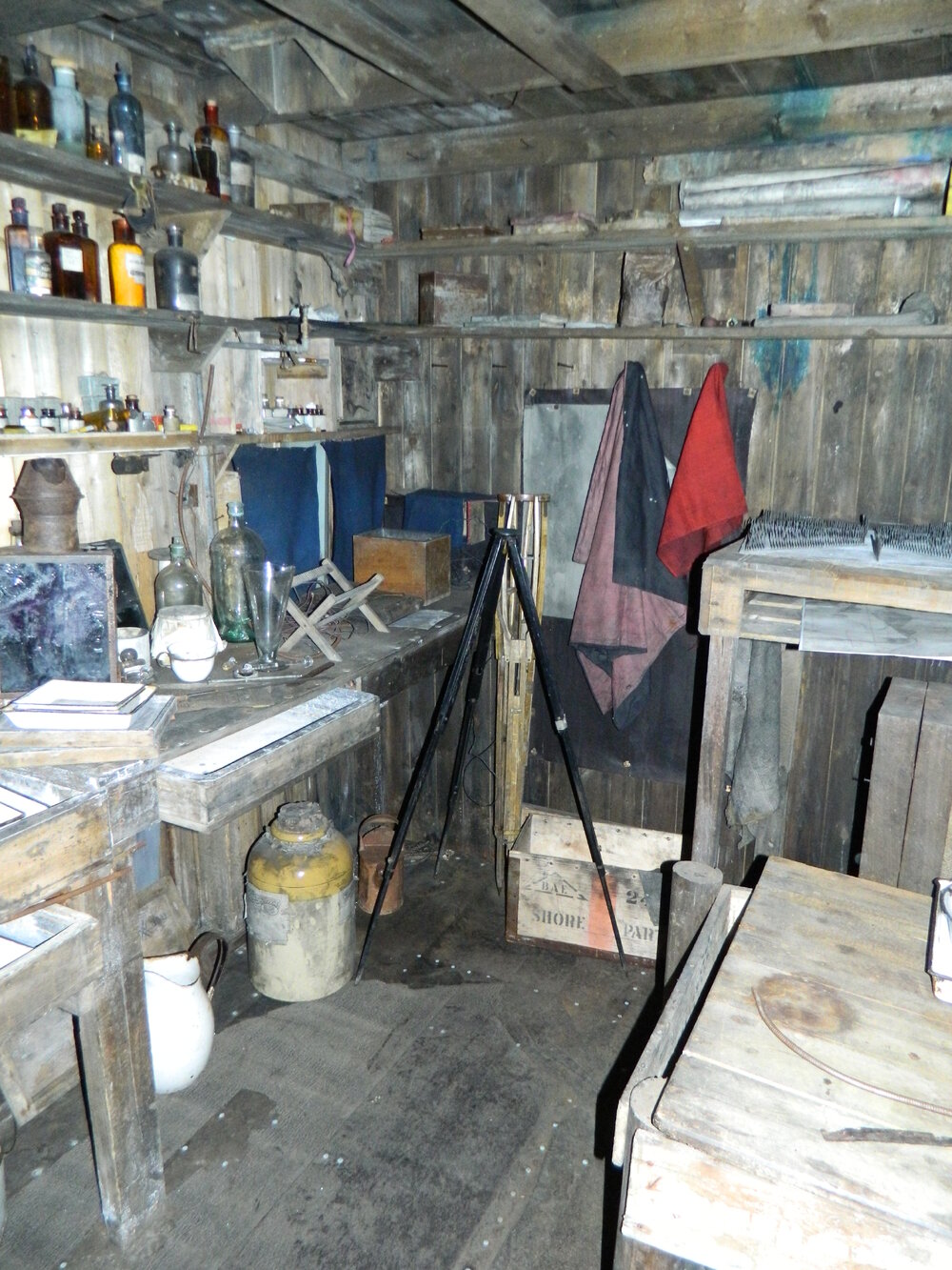 2012 Scott's 'Terra Nova' hut, interior, Ponting's Darkroom