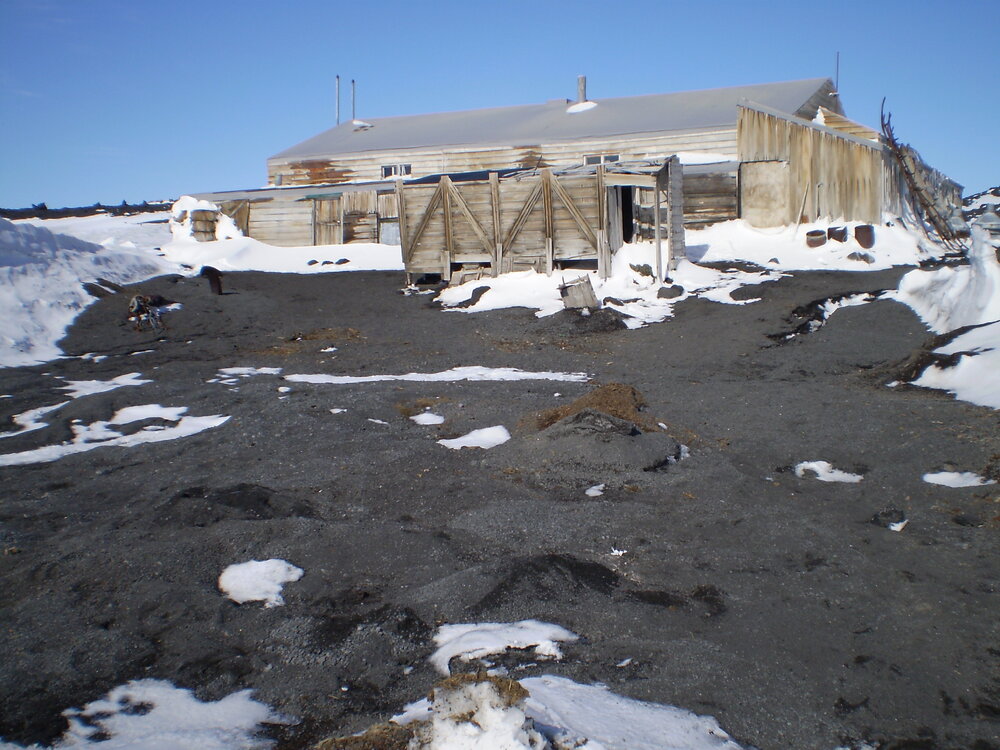 North elevation of Scott's 'Terra Nova' hut