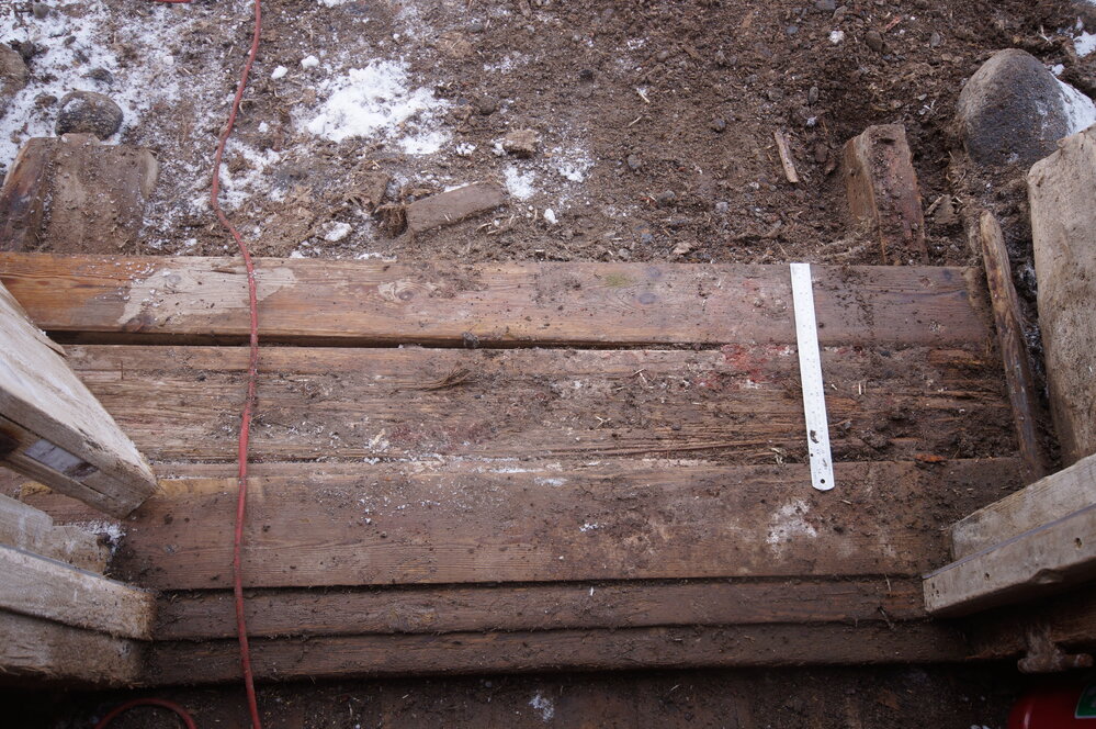 2015-16 Front step, Borchgrevink's Living hut (004)
