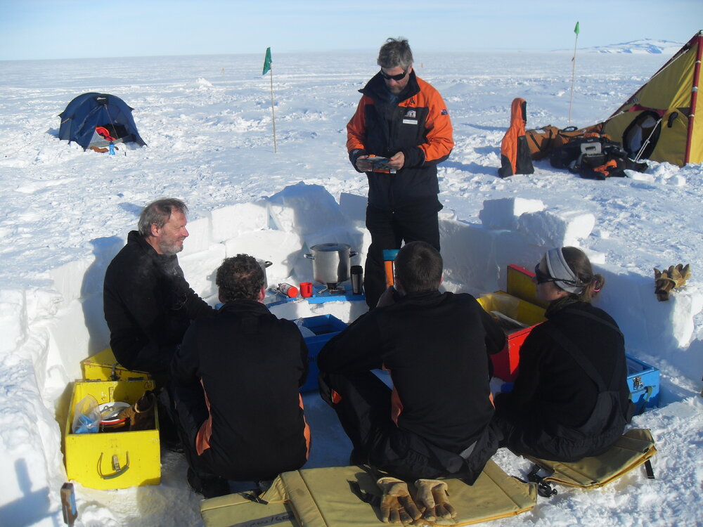 2010-11 Cooking a meal during Antarctic field training