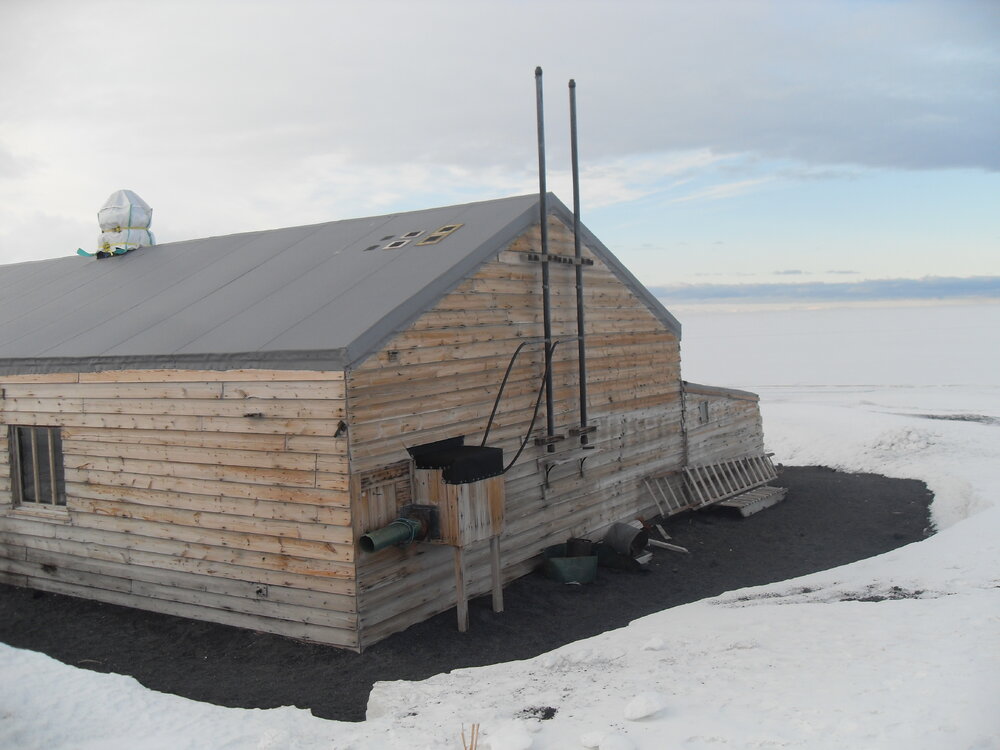 2010-11 East wall of Scott's 'Terra Nova' hut, Cape Evans