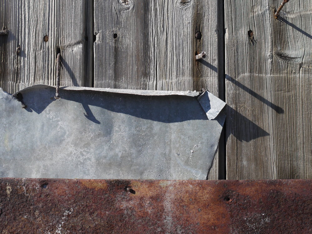 2010-11 Detail of metal sheeting, Cape Royds