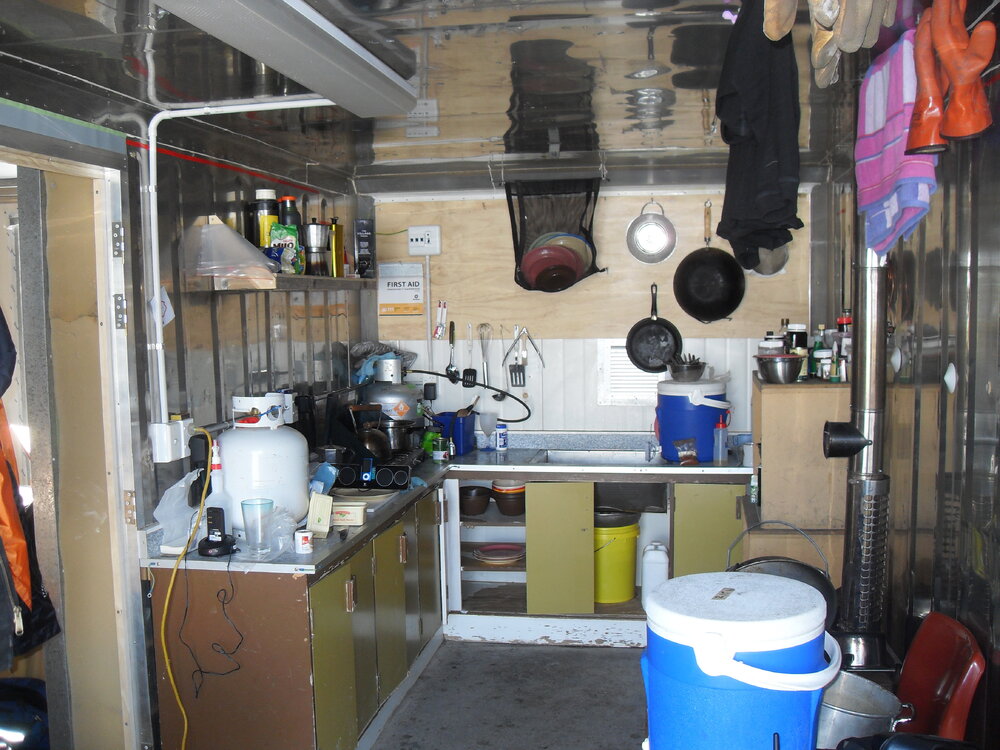 2010-11 Kitchen facilities at the Cape Royds field camp