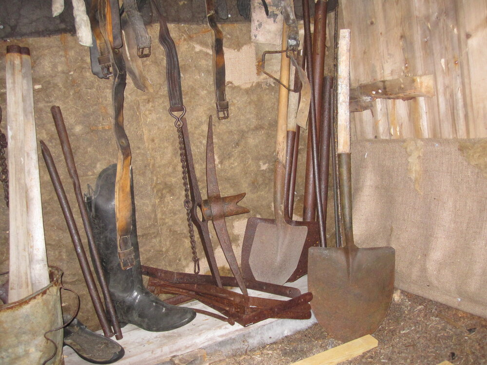 2010-11 Tools stored inside Mawson's Laboratory, Cape Royds