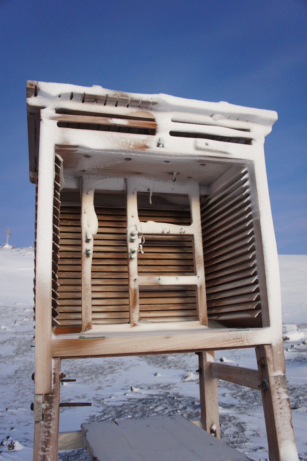 2012 Winter, Scott's 'Terra Nova' hut inspection, environs, meteorological screen (002)