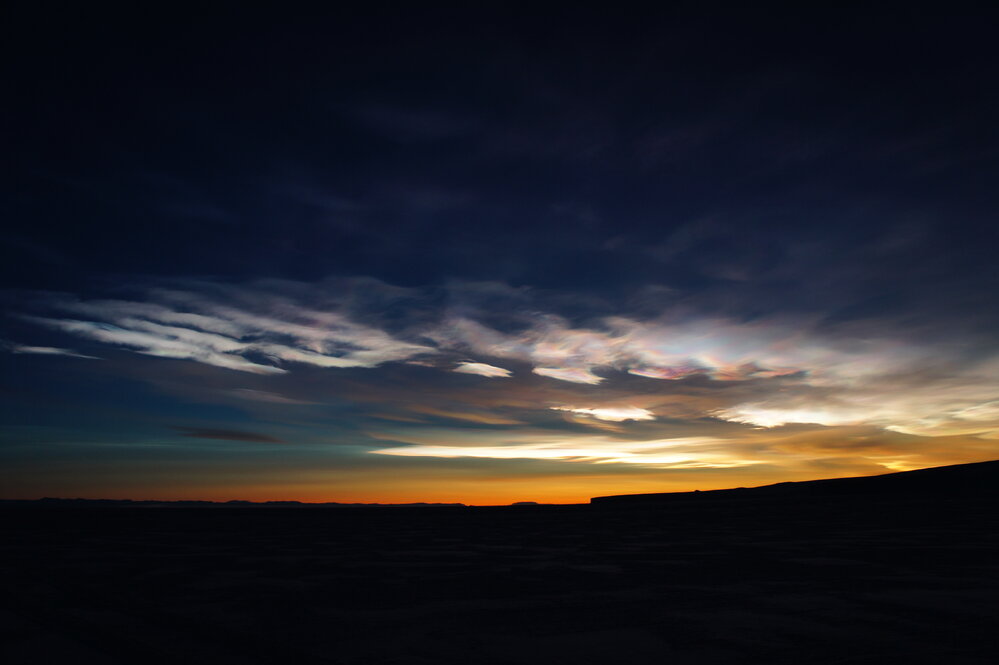 2012 Nacreous clouds over Cape Evans