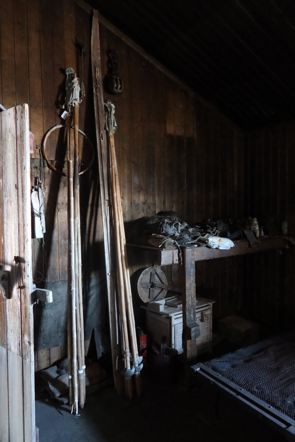 2022-23 George Murray Levick's sledge distance meter wheel in situ