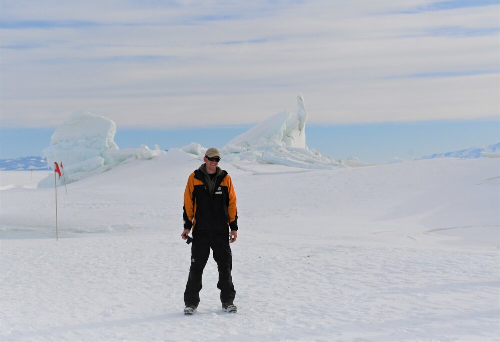 2022-23 Lachie Cromar at the Scott Base Pressure Ridges