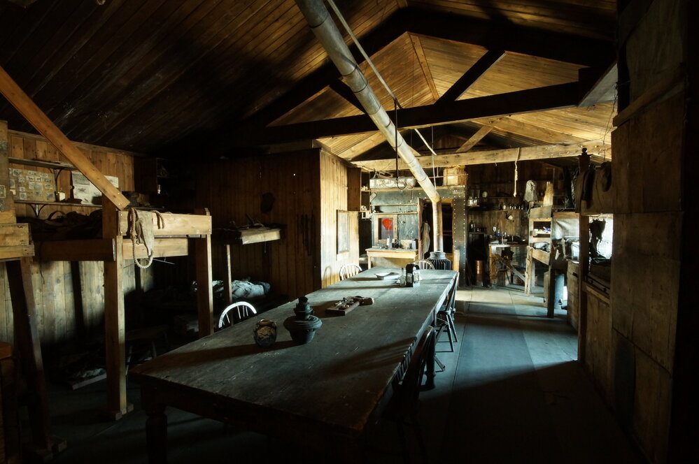 2018-19 Wardroom, Scott's 'Terra Nova' hut, Cape Evans