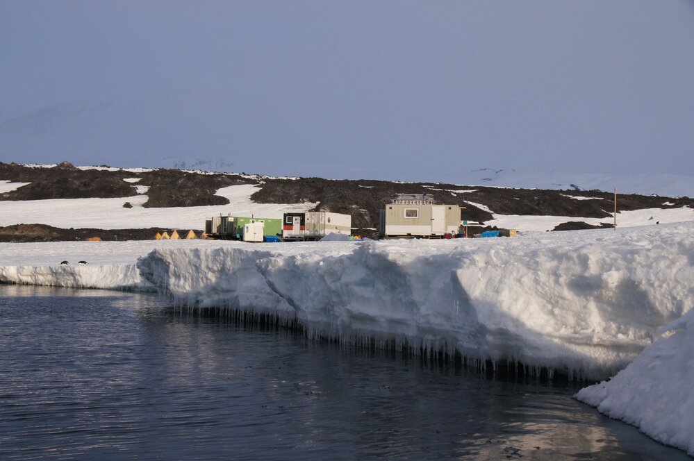 Home beach and field camp