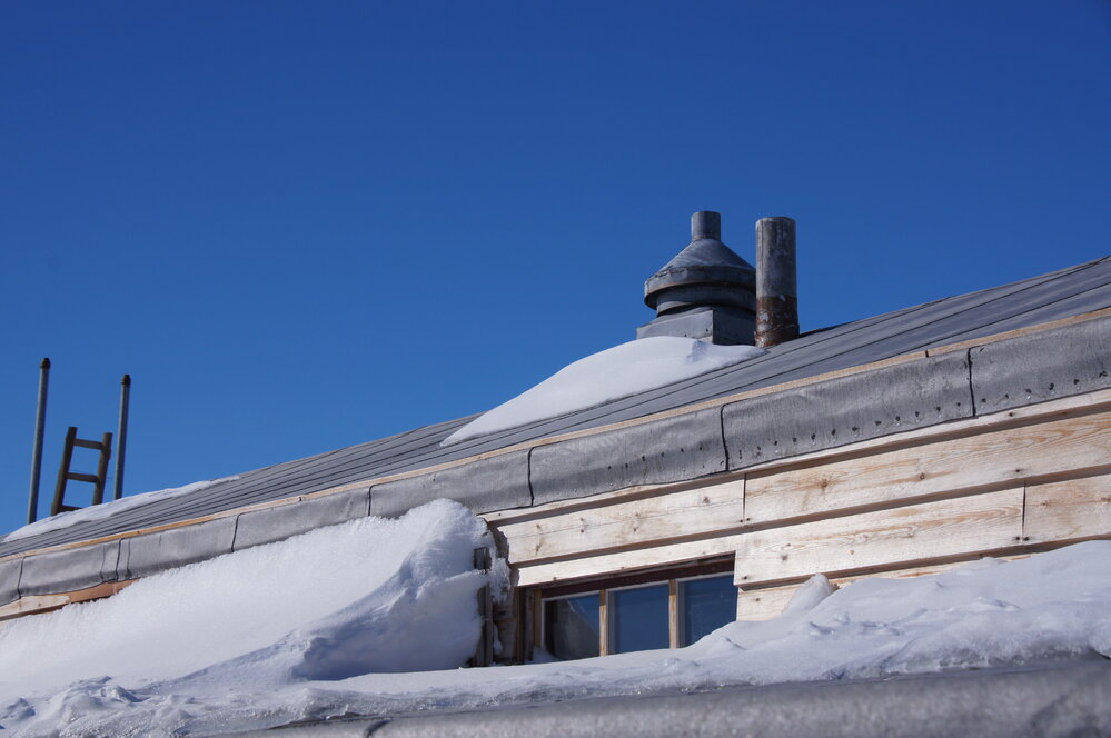 Stables roof of Scott's 'Terra Nova' hut