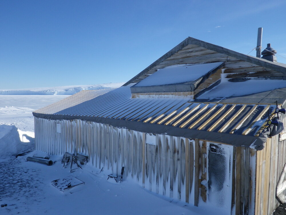 West wall, Scott's 'Terra Nova' hut