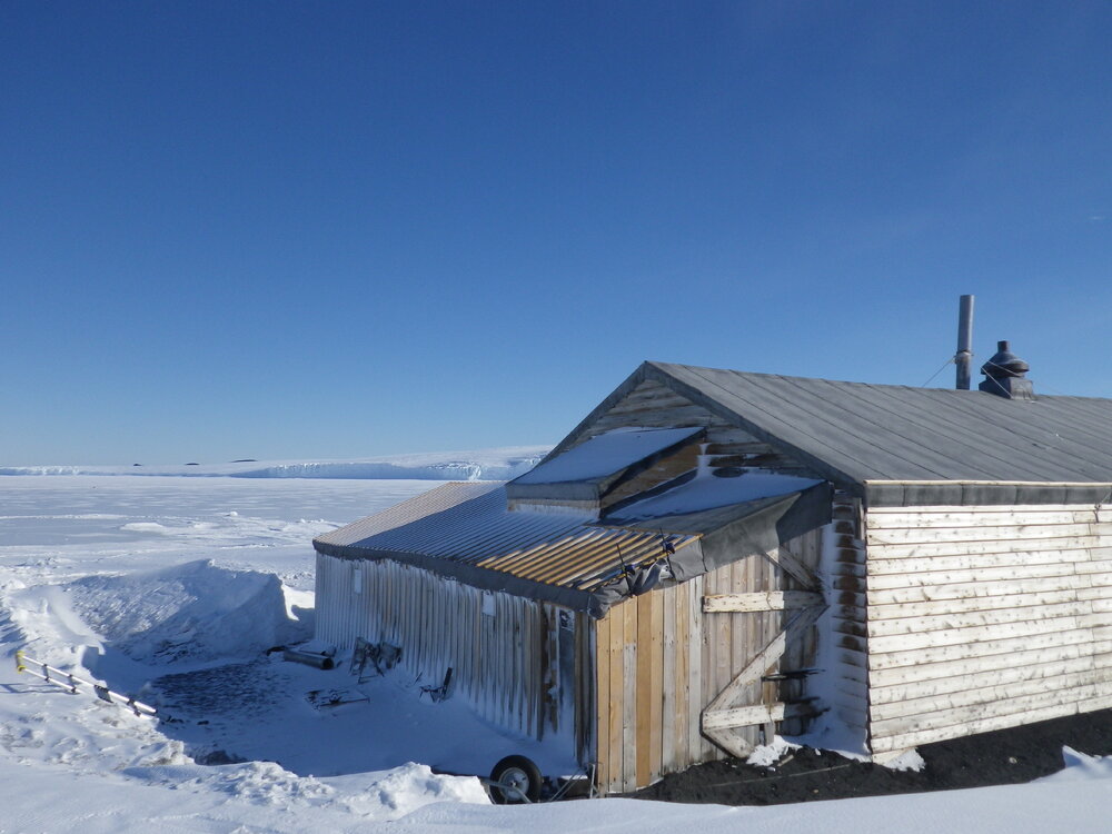 Southwest corner, Scott's 'Terra Nova' hut