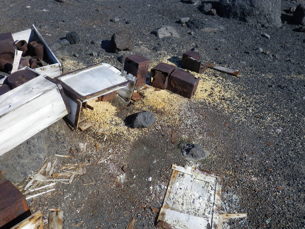 Venesta cases and contents, Cape Evans