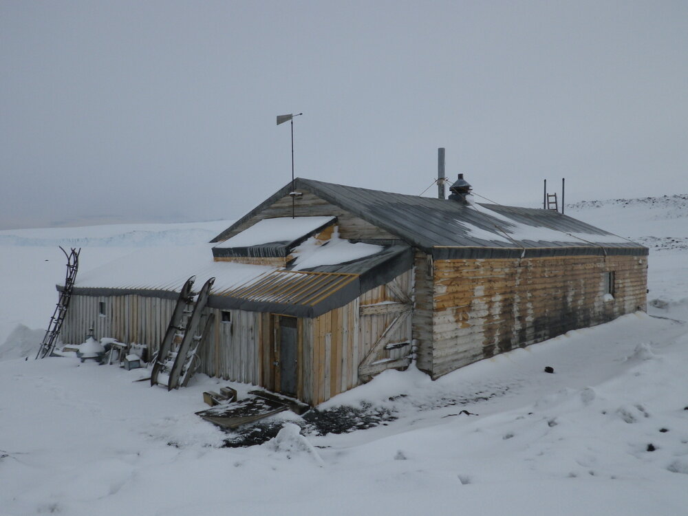 Southwest elevation, Scott's 'Terra Nova' hut