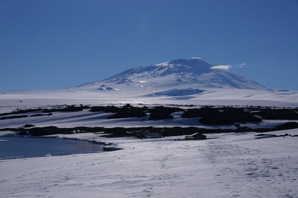 Cape Evans and Mount Erebus