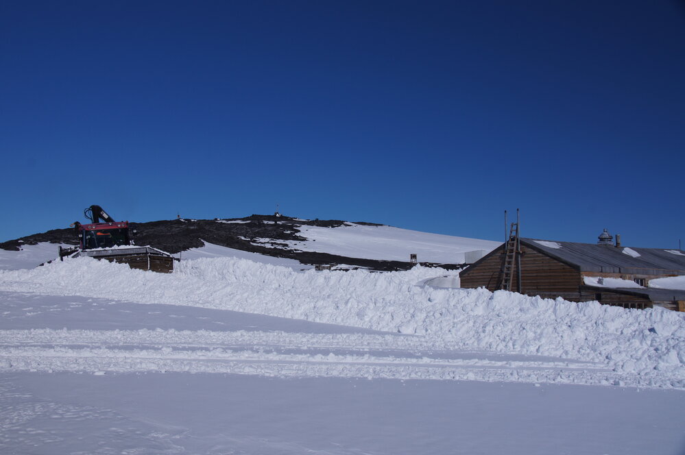 Snow clearing at Cape Evans (008)