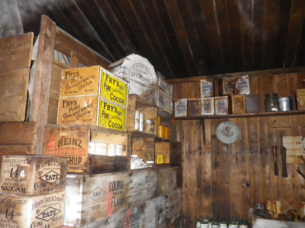 Galley bulkhead in Scott's 'Terra Nova' hut