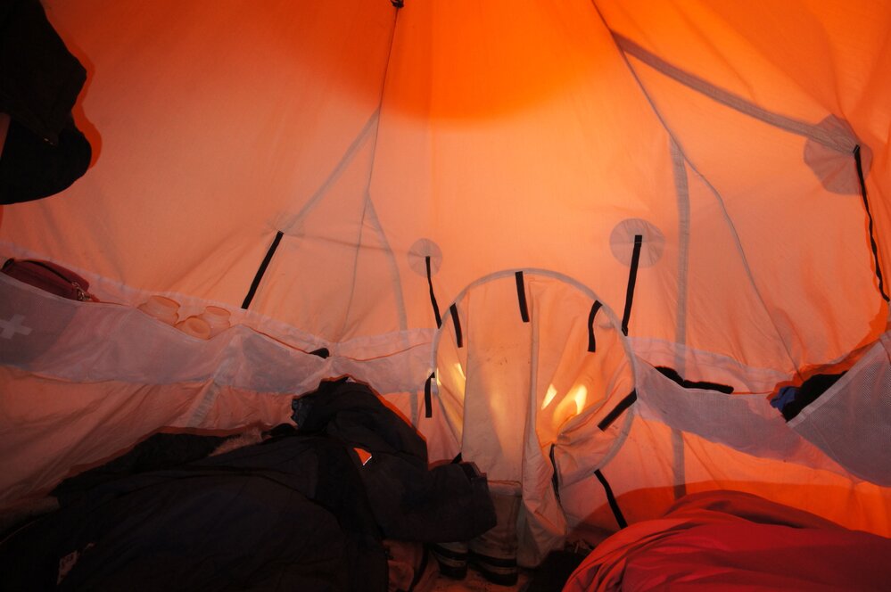 Interior of Scott Polar tent