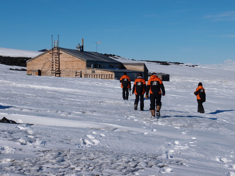 Approaching Scott's 'Terra Nova' hut