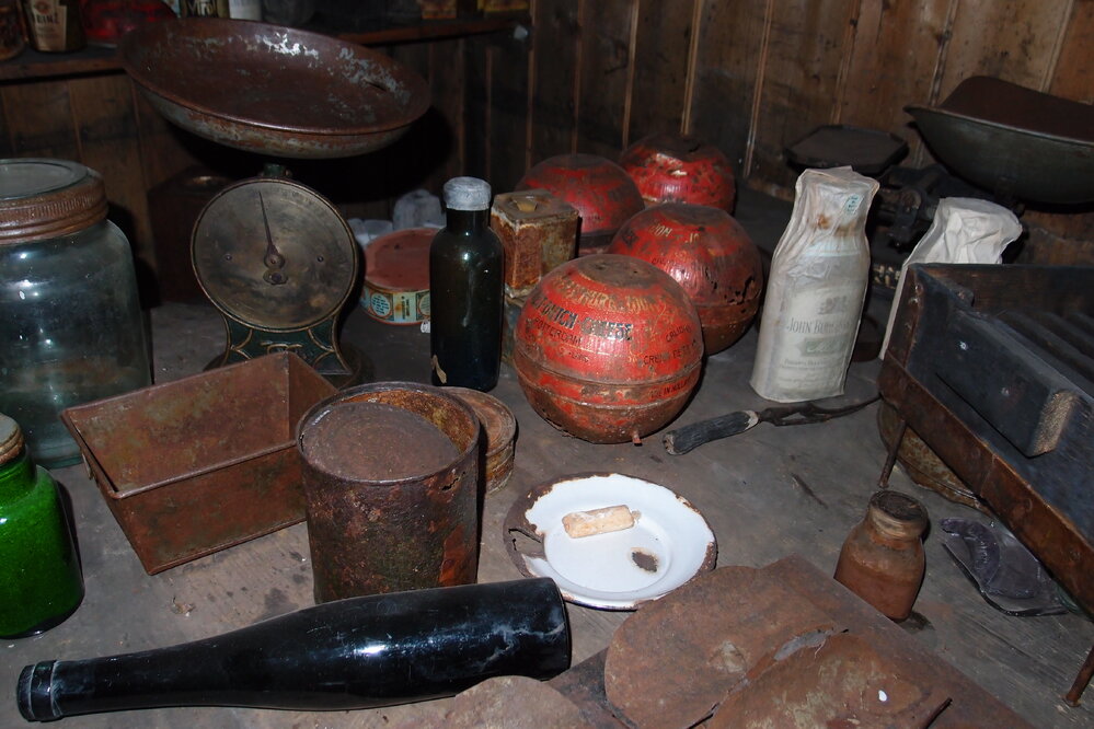 Galley table, Scott's 'Terra Nova' hut 