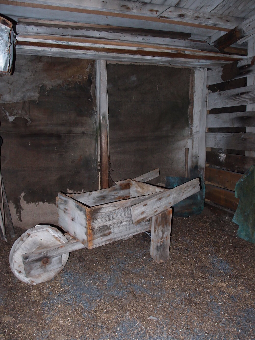 Improvised wheelbarrow, Scott's 'Terra Nova' hut 