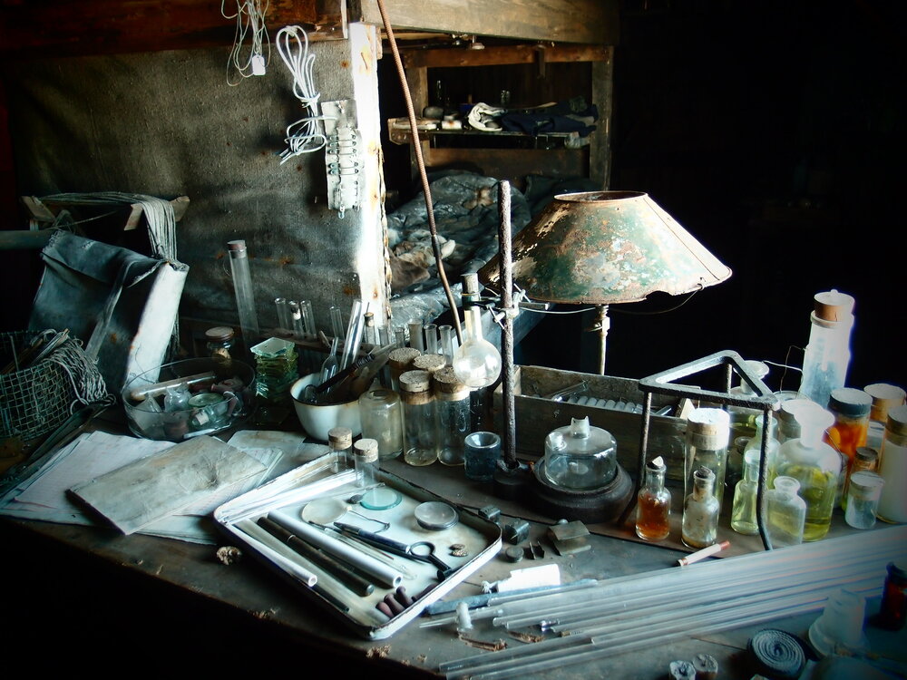 Biology bench, Scott's 'Terra Nova' hut 