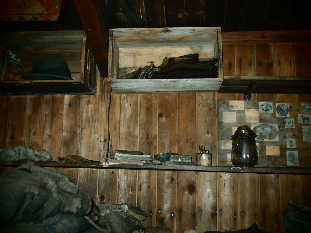 Tenement shelves, Scott's 'Terra Nova' hut (001)