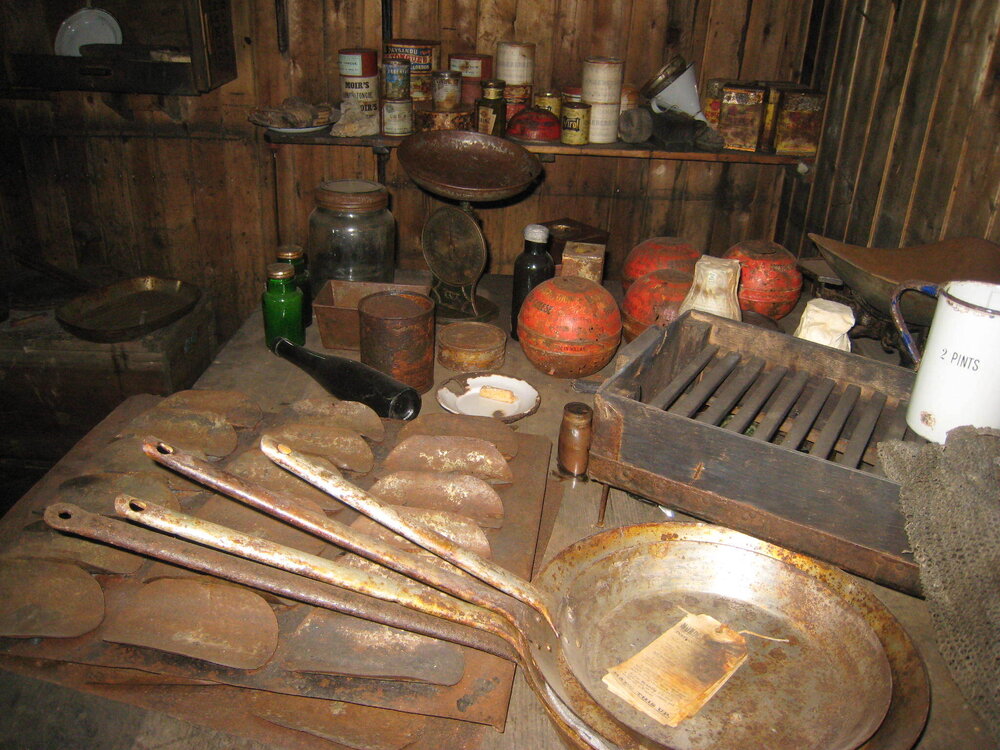 Galley table, Scott's 'Terra Nova' hut 