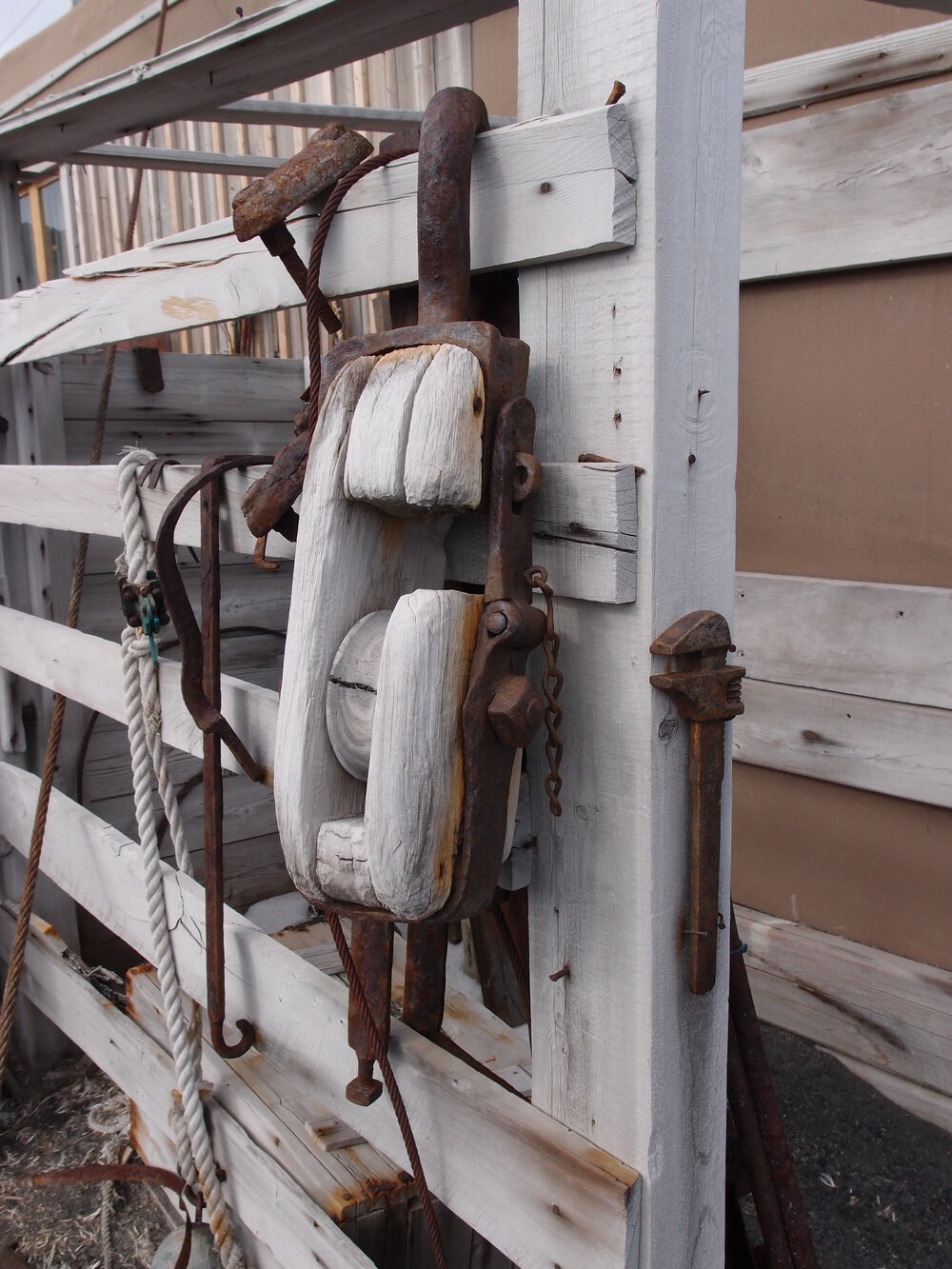 Tools and implements, latrine of Shackleton's 'Nimrod' hut