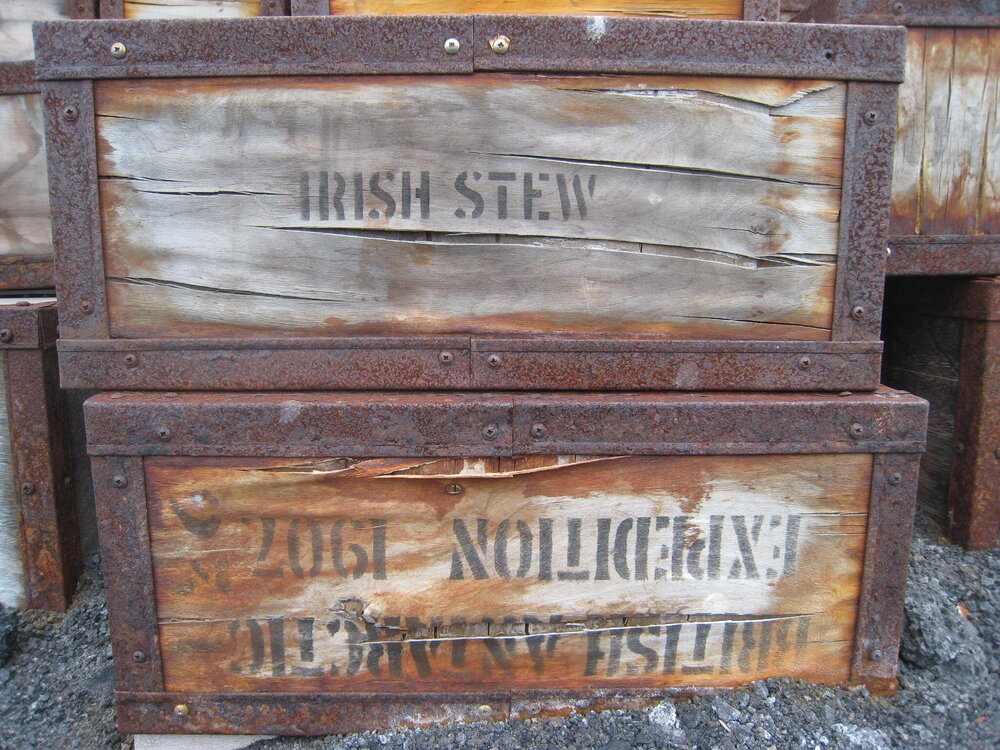 Venesta cases, Shackleton's 'Nimrod' hut