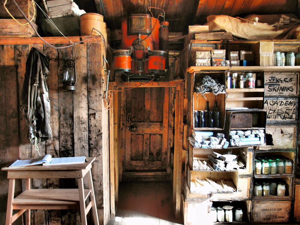 West end of Shackleton's 'Nimrod' hut