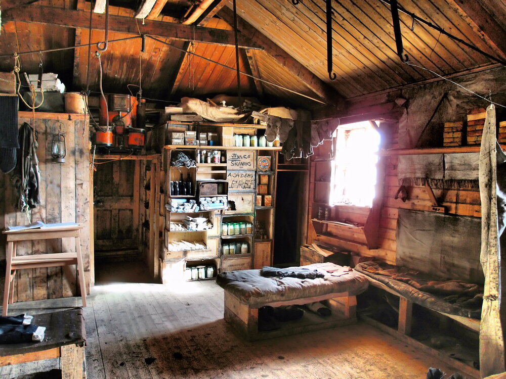 Interior of Shackleton's 'Nimrod' hut (001)