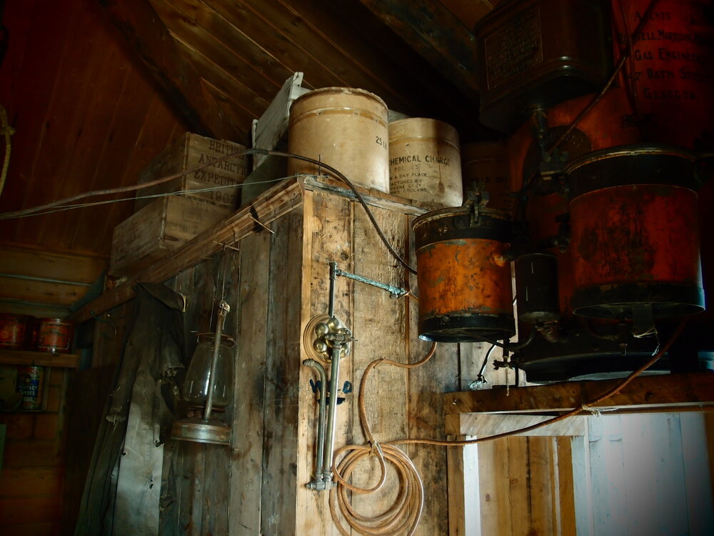 Corner of Shackleton's room, 'Nimrod' hut