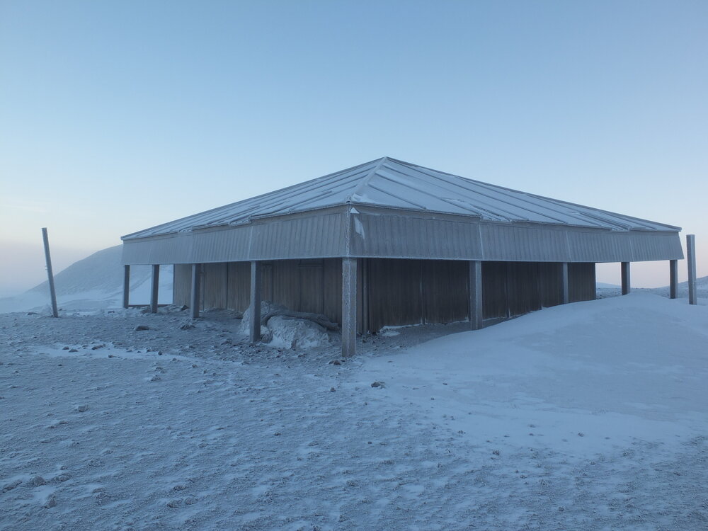 Scott's 'Discovery' hut, southeast elevation 