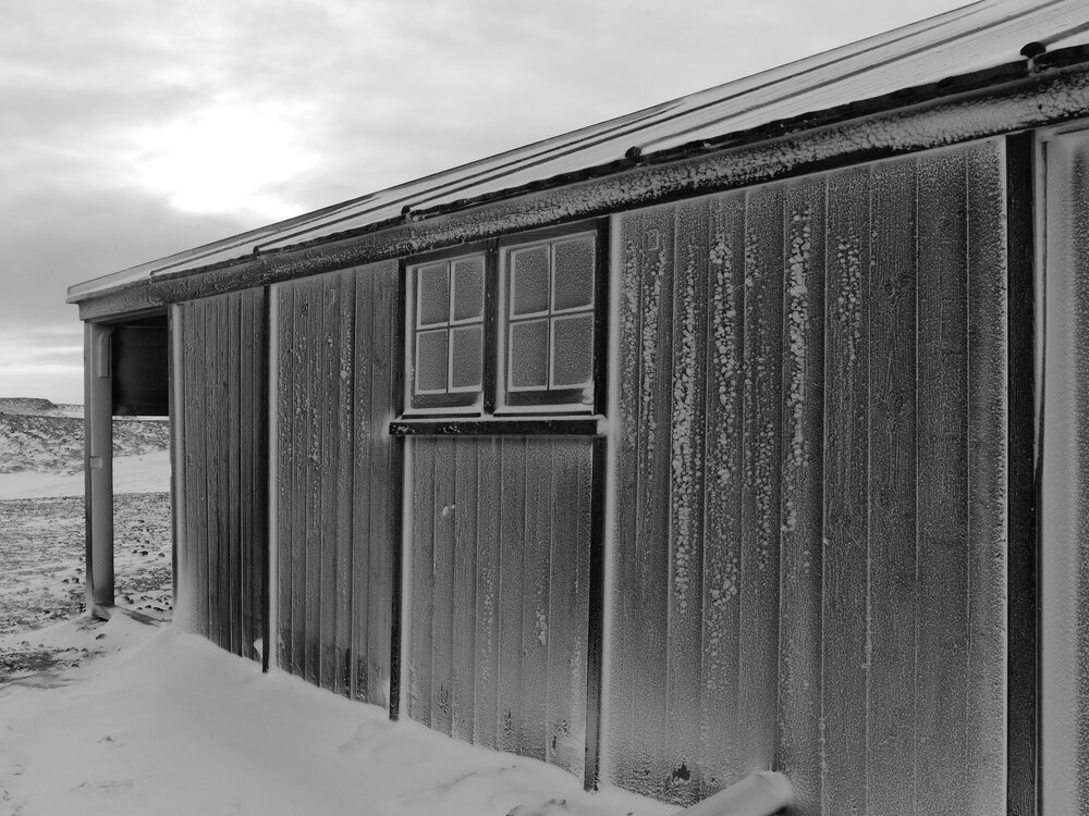 West wall, Scott's 'Discovery' hut