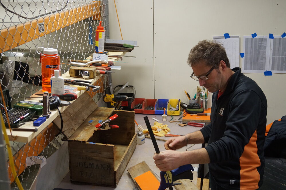 Heritage Carpenter Jaime Ward at work