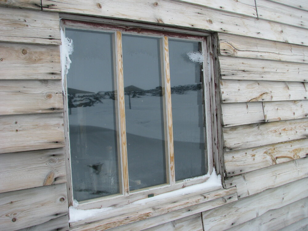 2010-11 A window on the South wall of Scott's 'Terra Nova' hut, Cape Evans